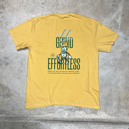 Grinding Effortlessly Tee (mustard)