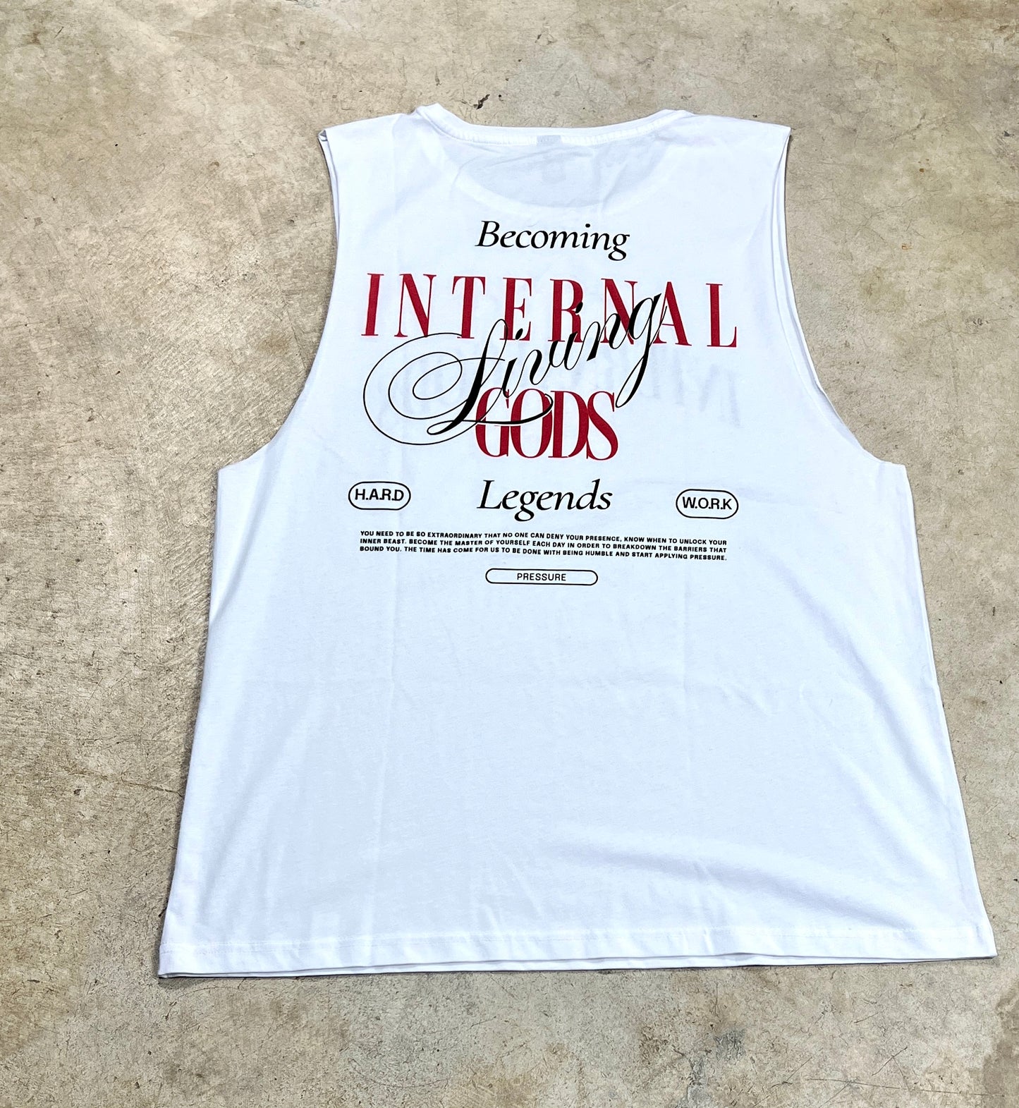 Hard Work Tank (White)