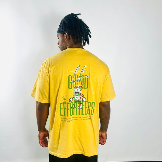 Grinding Effortlessly Tee (mustard)