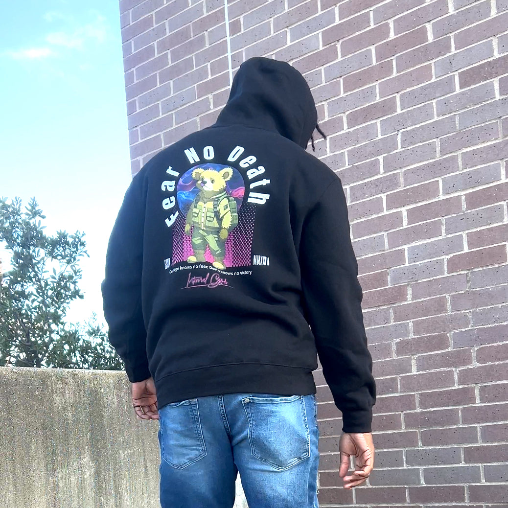 Fear No Death (Black) Fleece Hoodie